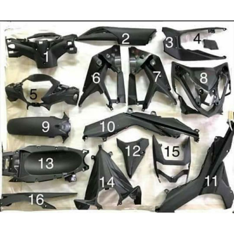 Full bộ 17 nhựa đen xe WINNER V1 150 zin honda chính hãng