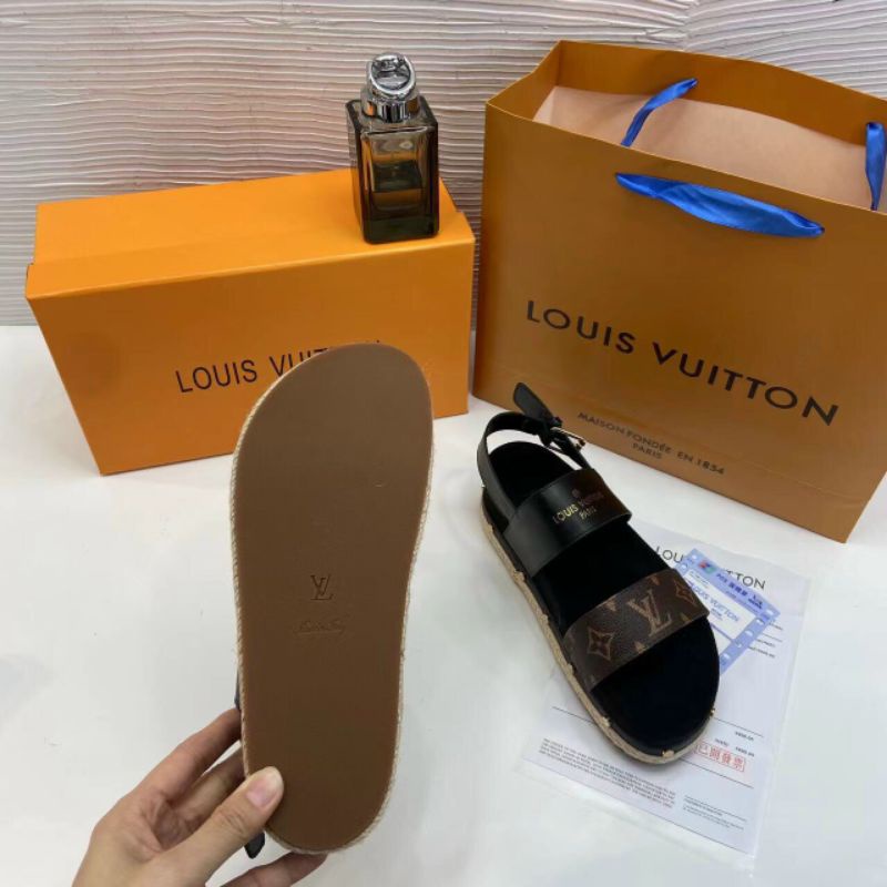 Sandan nữ  LV đế cói viền đinh hàng fullbox siêu hót