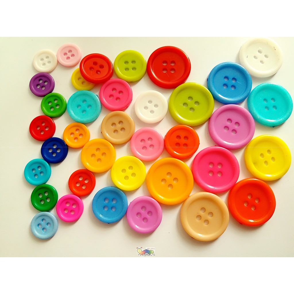 Khuy áo, cúc áo bằng nhựa hình tròn nhiều màu | Shopee Việt Nam