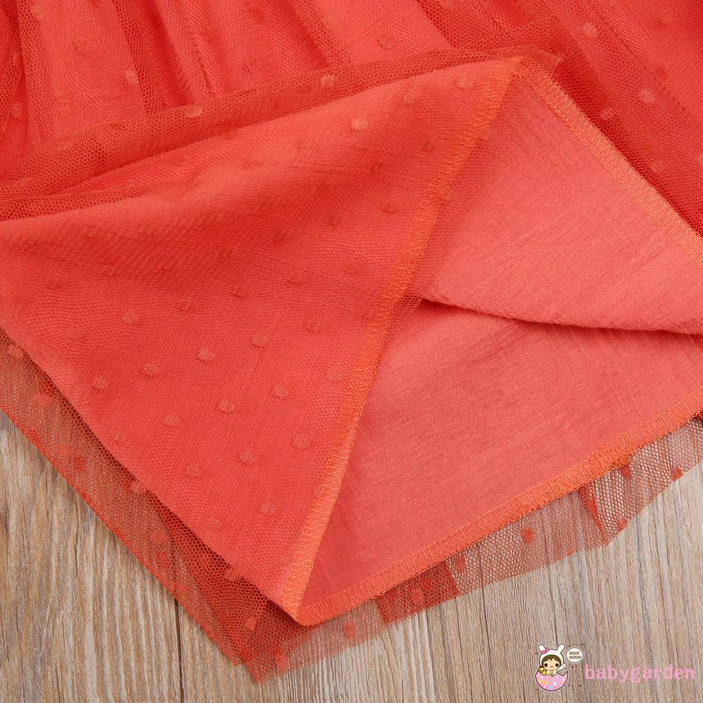 Đầm cổ chữ V phong cách boho xinh xắn cho bé gái