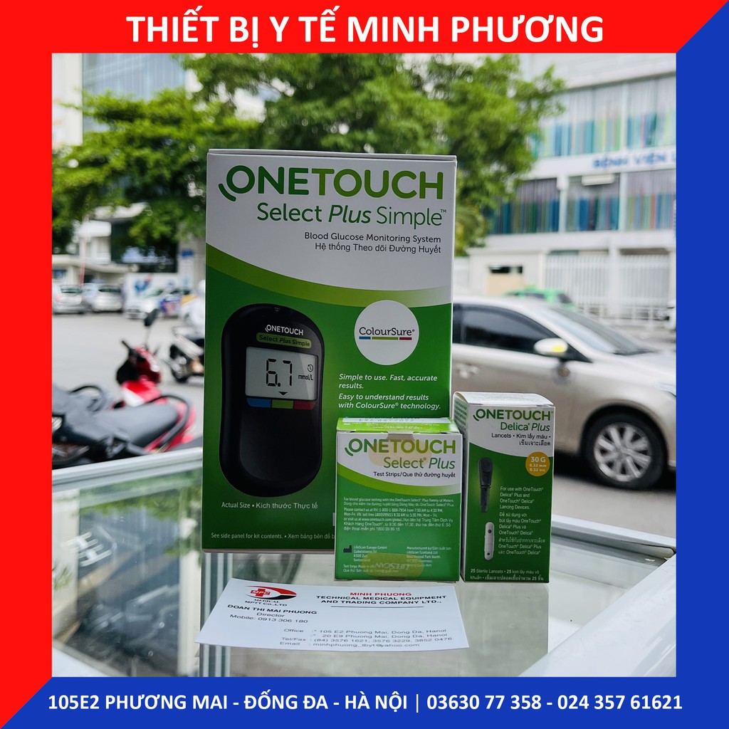 [CHÍNH HÃNG] Máy đo đường huyết ONETOUCH Select Plus Simple