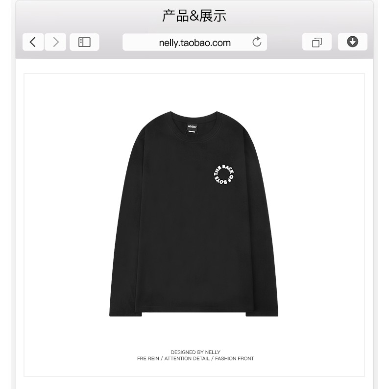 (CÓ SẴN) Aó thun dài tay Nelly : Mẫu THE BACK OF BOYS | BigBuy360 - bigbuy360.vn