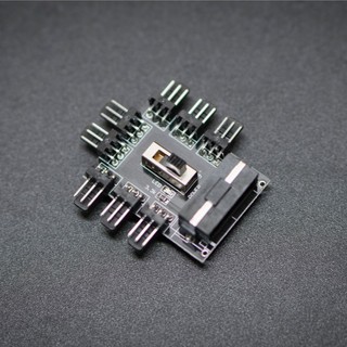 Hub fan molex ra 8 đầu fan 3pin điều tốc 3 nấc