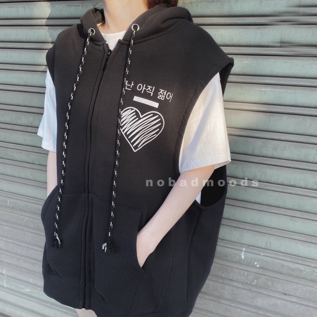 Áo Hoodie Vest - nobadmoods