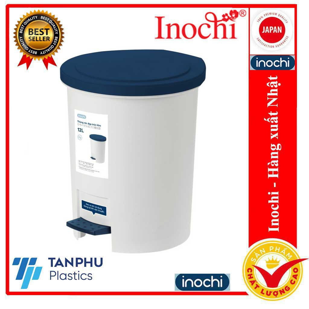 Thùng rác đạp tròn Inochi 6L Hàng Chính Hãng INOCHI Việt Nam