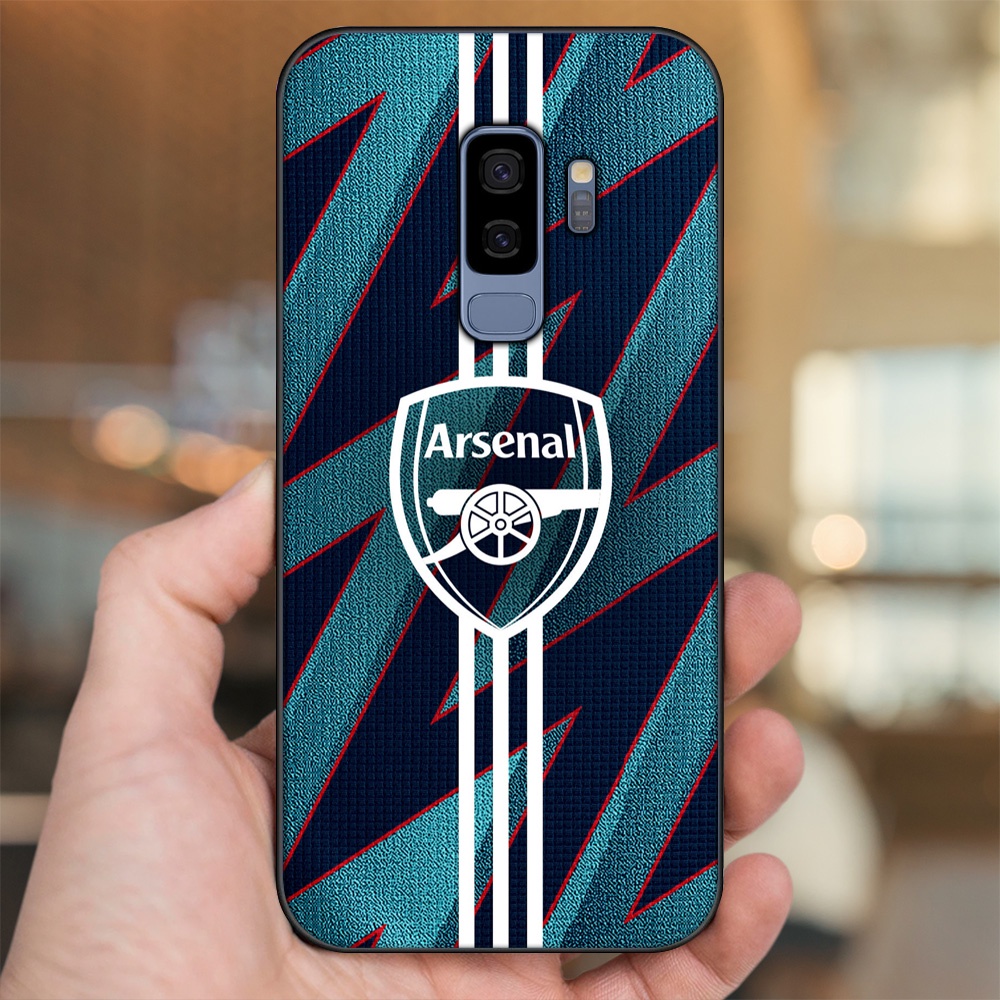 Ốp lưng Samsung S9 Plus viền đen in hình Arsenal FC