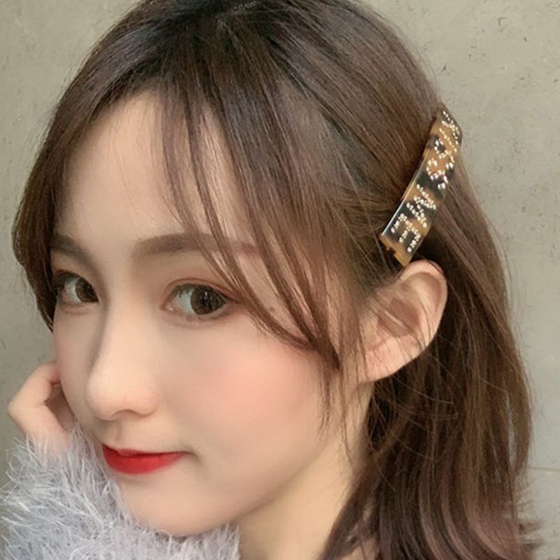 Kẹp Tóc Chữ Nhật Đính Đá 20 Kiểu Hàn Quốc Cho Nữ