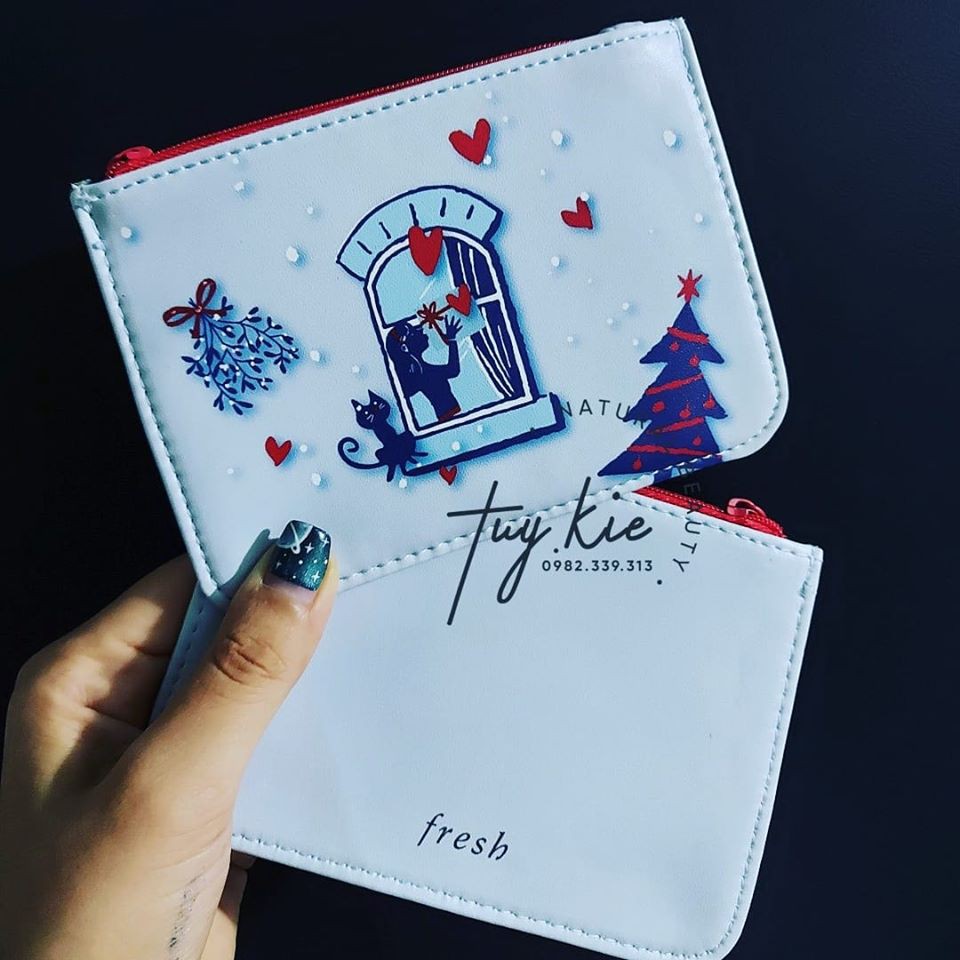 Túi Đựng Thẻ Fresh Card Holder nền xanh