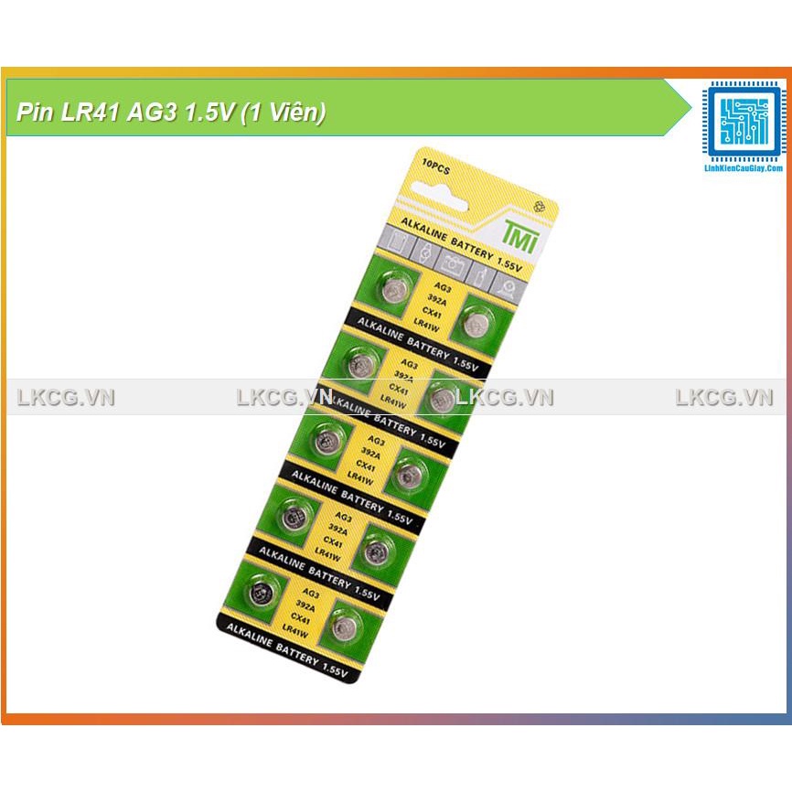 Pin LR41 AG3 1.5V (1 Viên)
