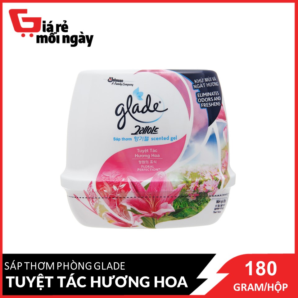 Sáp Thơm Glade Tuyệt Tác Hương Hoa 180g