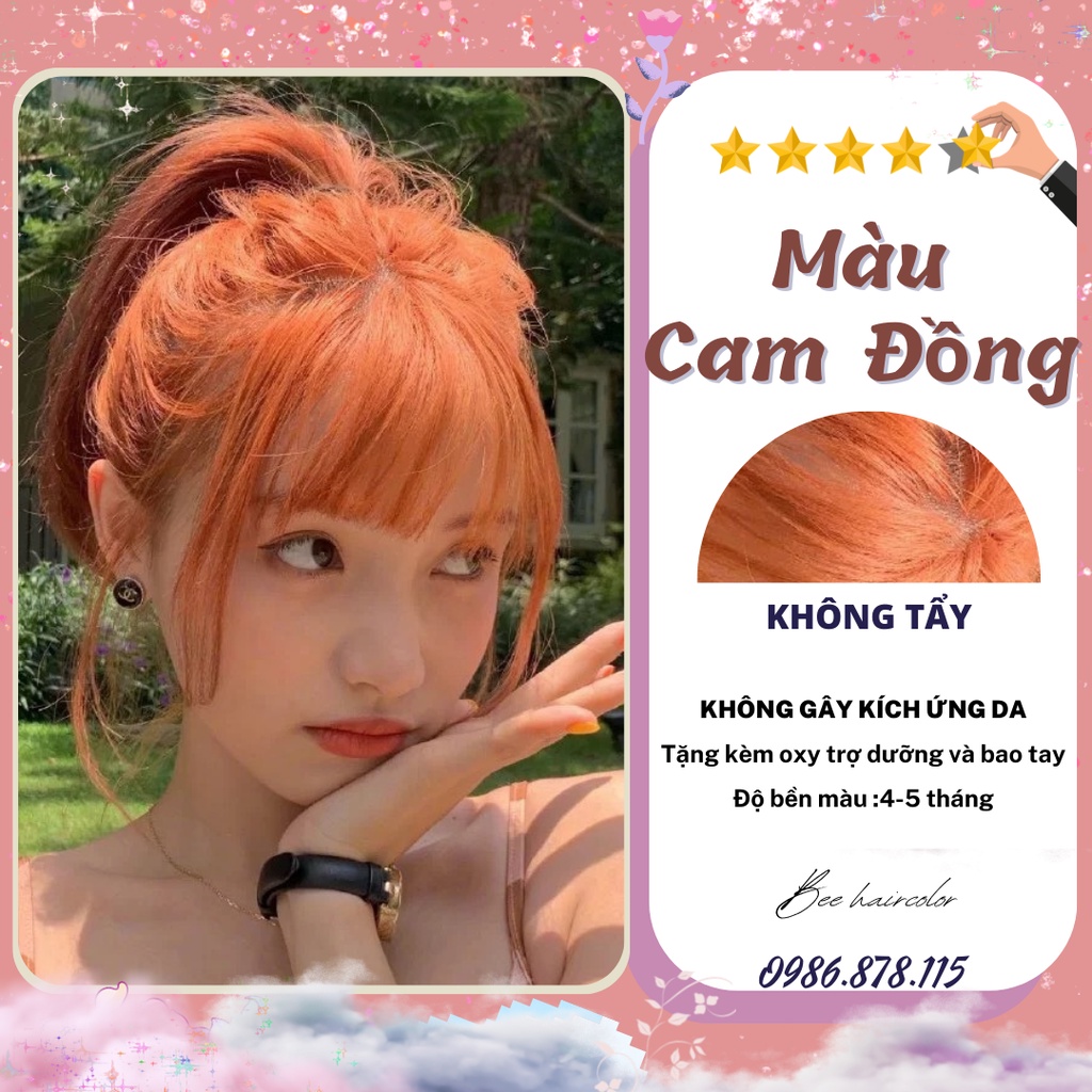 Thuốc nhuộm tóc màu CAM ĐỒNG cần nâng tone | Bee haircolor, Beehaircolor
