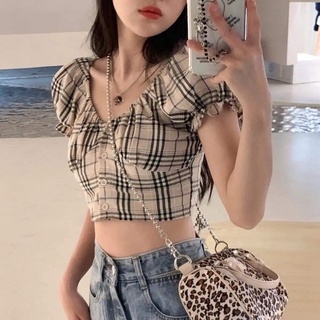 Áo Crotop kẻ hách dáng