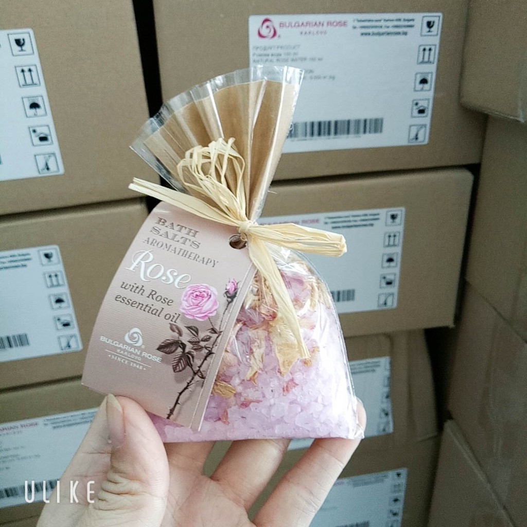 Muối tắm hoa hồng bulgaria 80g - Bulgarian Rose Karlovo | BigBuy360 - bigbuy360.vn