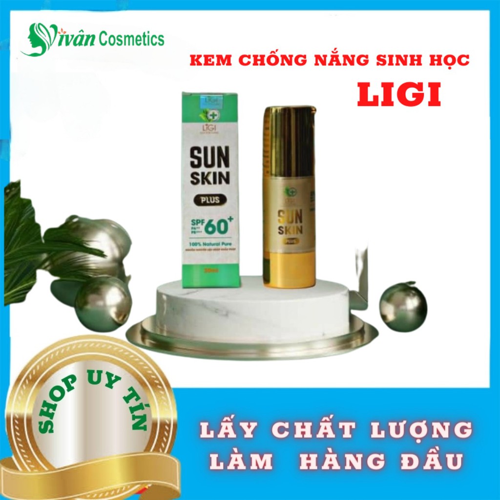 Kem Chống Nắng Cấp Ẩm Làm Trắng Da Sinh Học LiGi 30ml