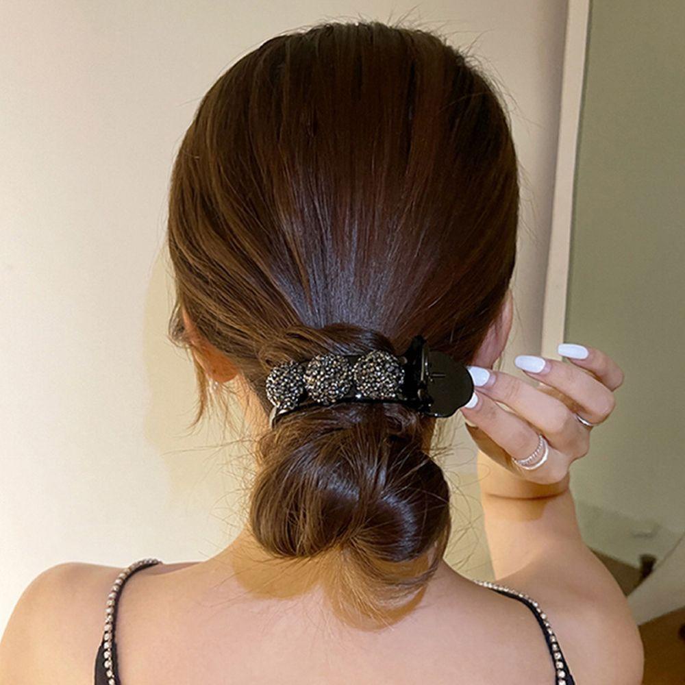 Kẹp Tóc Càng Cua Bằng Nhựa Màu Ngà Thời Trang Cho Nữ