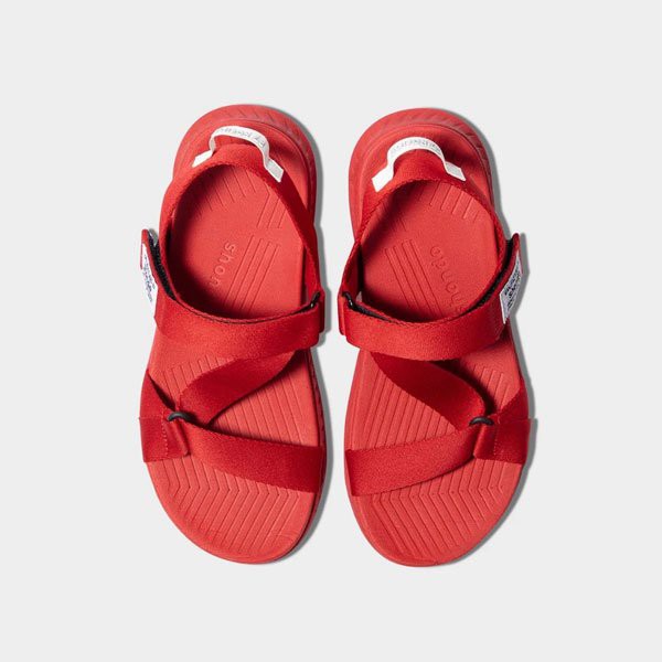 Sandals Shondo F7 Racing đế đỏ phối trắng quai đỏ F7R6262