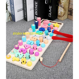 XẢ KHO GIẢM 50%- bộ đồ chơi đếm số đa chức năng 4in1