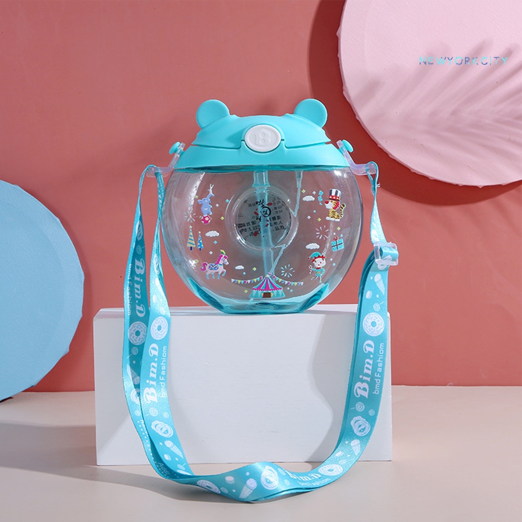 Bình Nước Bằng Silicone Nhựa Không BPA Chống Tràn Dành Cho Trẻ Em