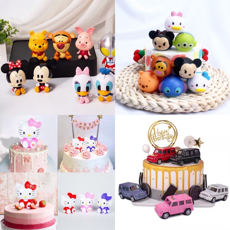 Búp Bê Trang Trí Bánh Kem Sinh Nhật Hình Nhân Vật Hoạt Hình Disney Đáng Yêu