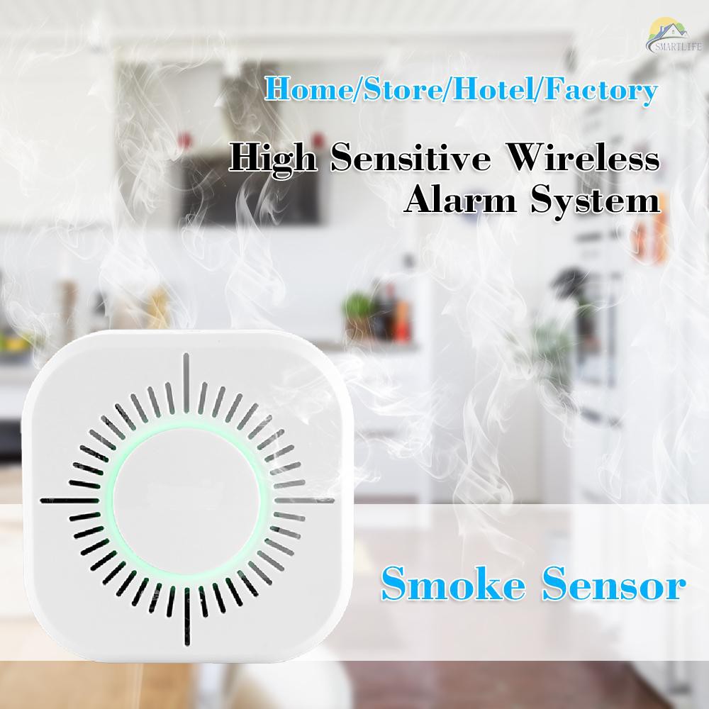 SENSOR SENSOR Thiết Bị Báo Cháy Ewelink Không Dây Cảm Biến Khói 433mhz Với Công Tắc Sonoff