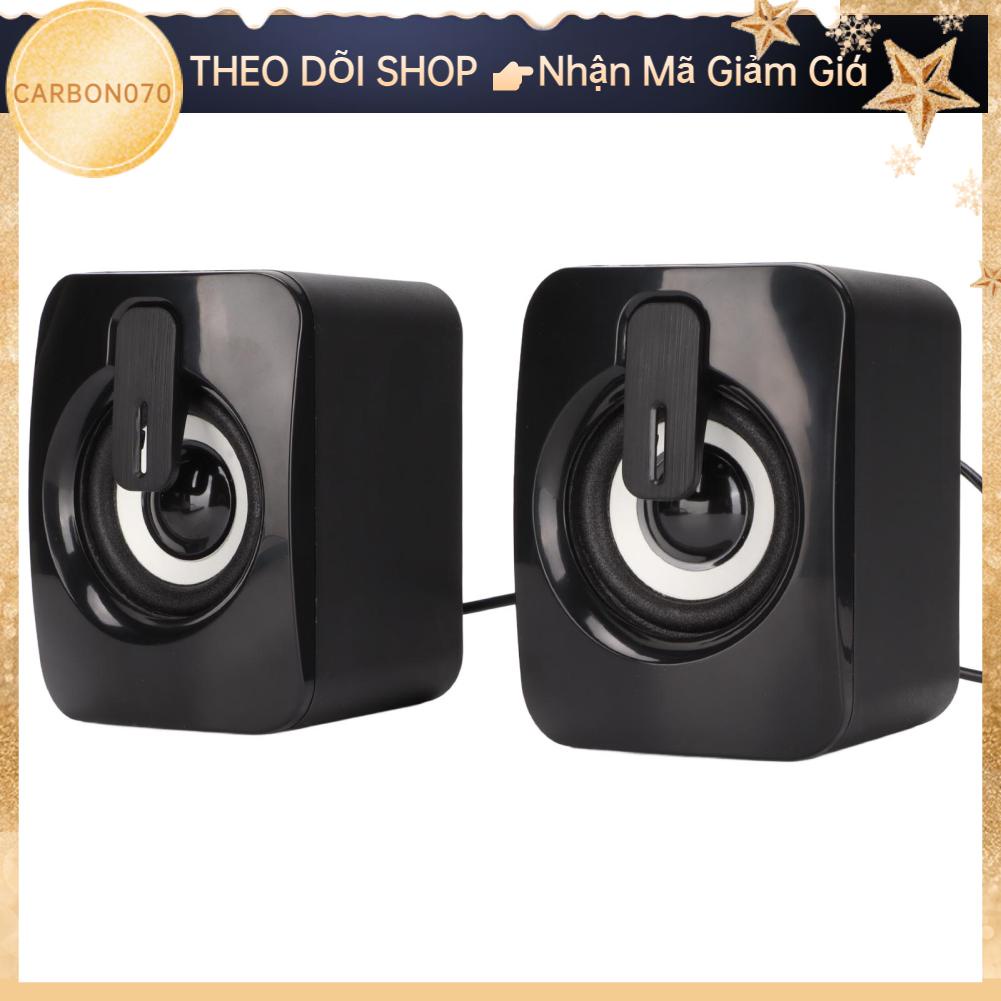 Carbon070 Loa máy tính nhỏ A2 Âm thanh nổi rõ ràng trầm ít bị méo tiếng có dây hỗ trợ USB dành cho Máy xách tay để bàn