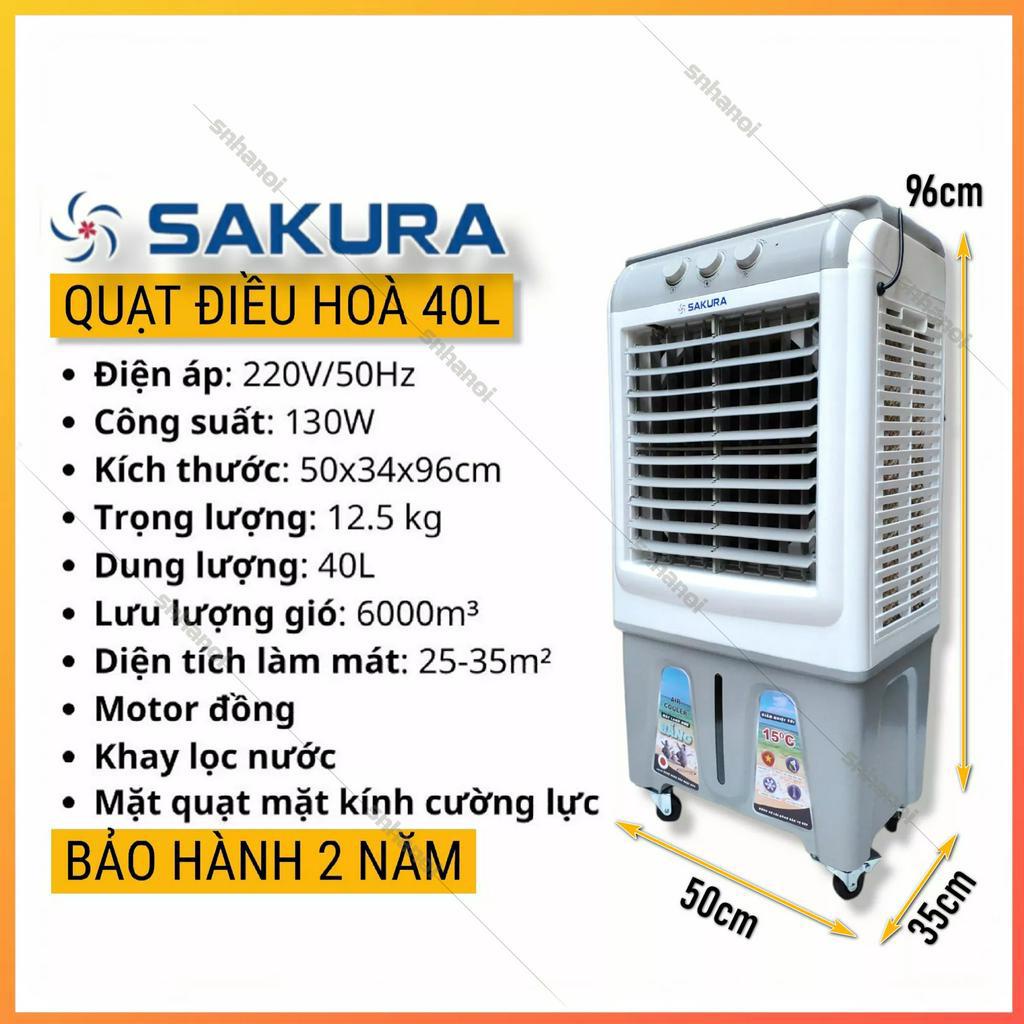 Quạt hơi nước mini 40 lít làm mát  SAKURA 2023 - BH 2 năm