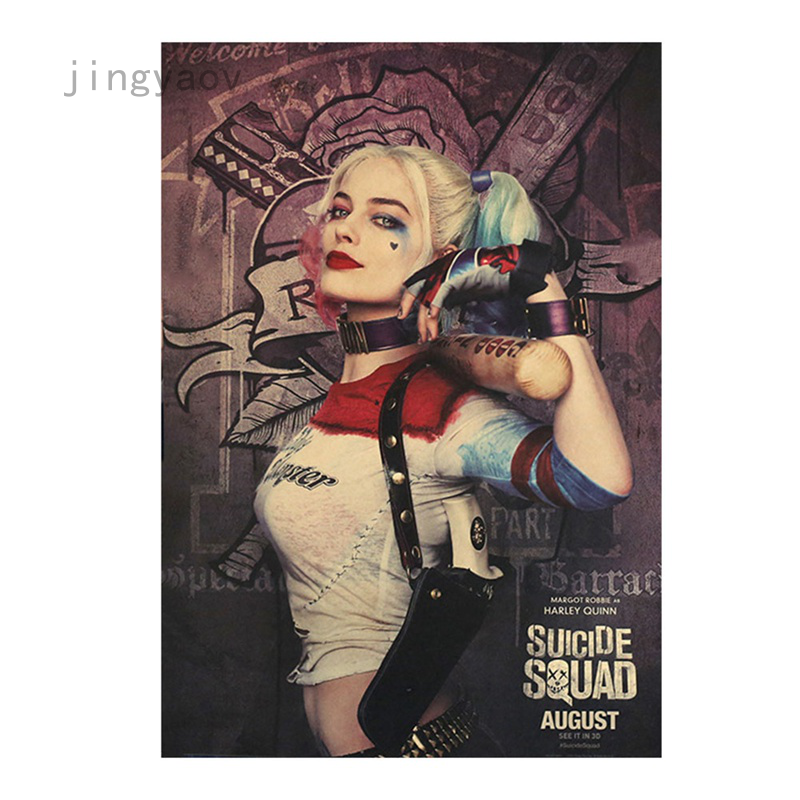 Poster In Hình Nhân Vật Harley Quinn Phim Suicide Squad