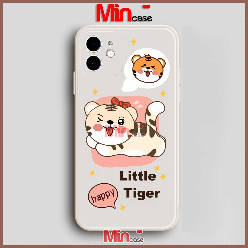 Ốp lưng iPhone Hổ Tiger viền vuông silicon mềm dẻo cho iphone 6/6s/7/8/X/XS/XR/11/12/13 Pro Plus Max cute dễ thương đẹp