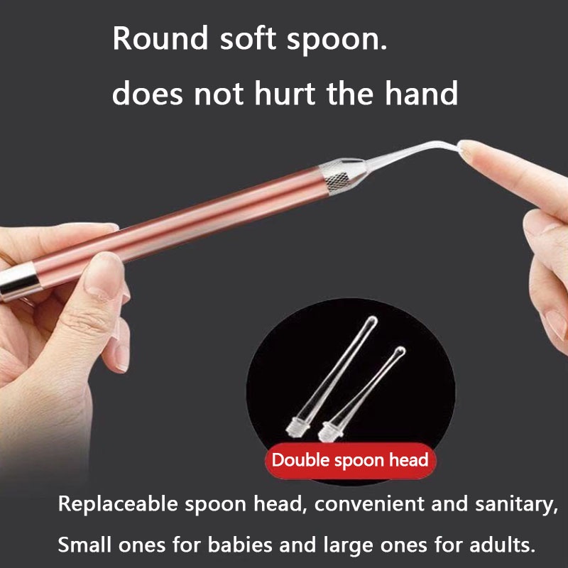 Bộ Đèn Led Soi Vệ Sinh Ráy Tai Có Kính Lúp Tiện Dụng Cho Bé