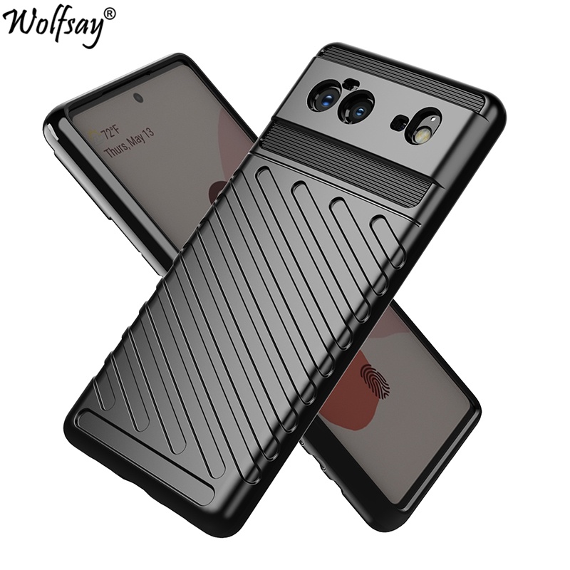 Rugged Fiber Shield Cover Full Cover Bumper Case For Google Pixel 6 Case For Google Pixel 6 Pixel6 7
