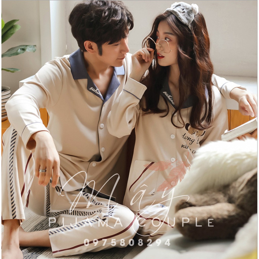 ĐỒ NGỦ ĐÔI NÂU GHI_BND006