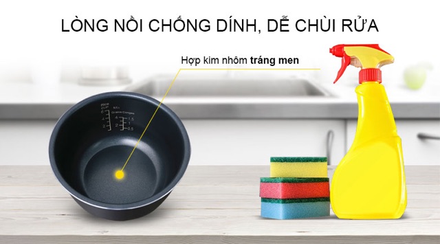 Nồi cơm điện cao tần Midea 1.5 lít MB-HS4007 ( hàng trưng bày ) Giữ ấm từ 12 - 24 giờ mà không làm thiu cơm