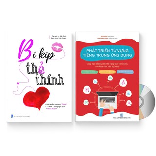 Sách - Combo 2 sách: Bí kíp thả thính + Phát triển từ vựng tiếng Trung Ứng dụng + DVD quà tặng