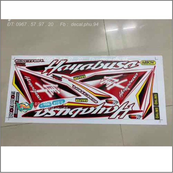 Tem Rời Exciter 150 Hayabusa đỏ (C)