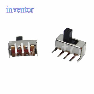 Set 10 công tắc gạt ss12f23 ss12f23vg5 0.5a 50v 1p2t 3 chân nối cong 90 độ