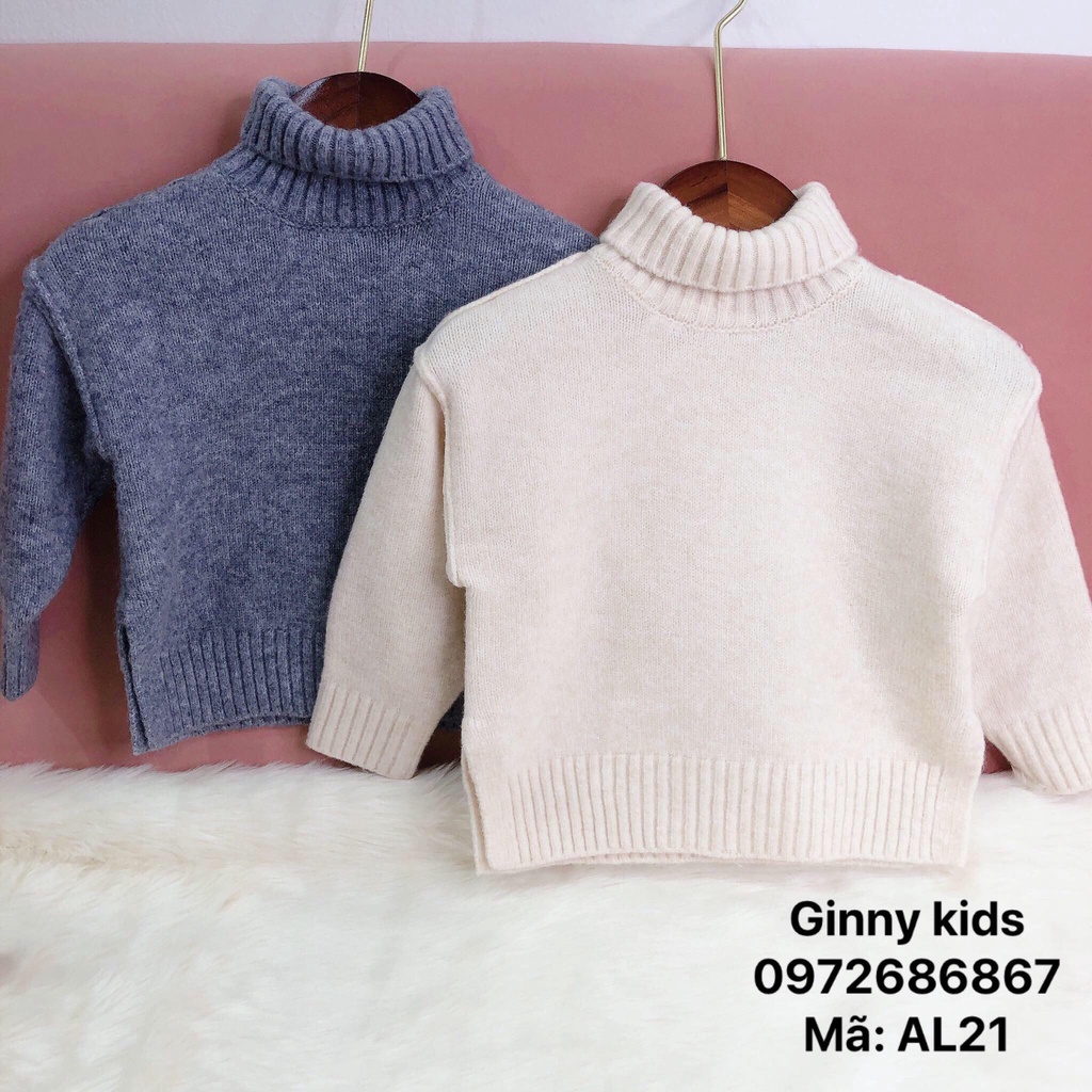 AL21: Áo len cổ 5p bé trai,gái