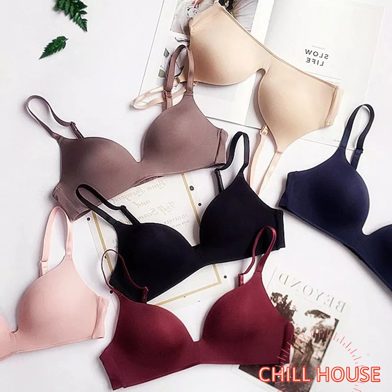 Áo Lót Su Trơn Không Gọng Mút Mỏng xuất Nhật(ảnh thật) A003 - CHILLHOUSE