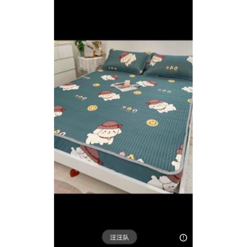 CHIẾU ĐIỀU HÒA TENCEL LATEX CAO SU NON in 3D siêu mát tặng kèm 2 vỏ gối | BigBuy360 - bigbuy360.vn