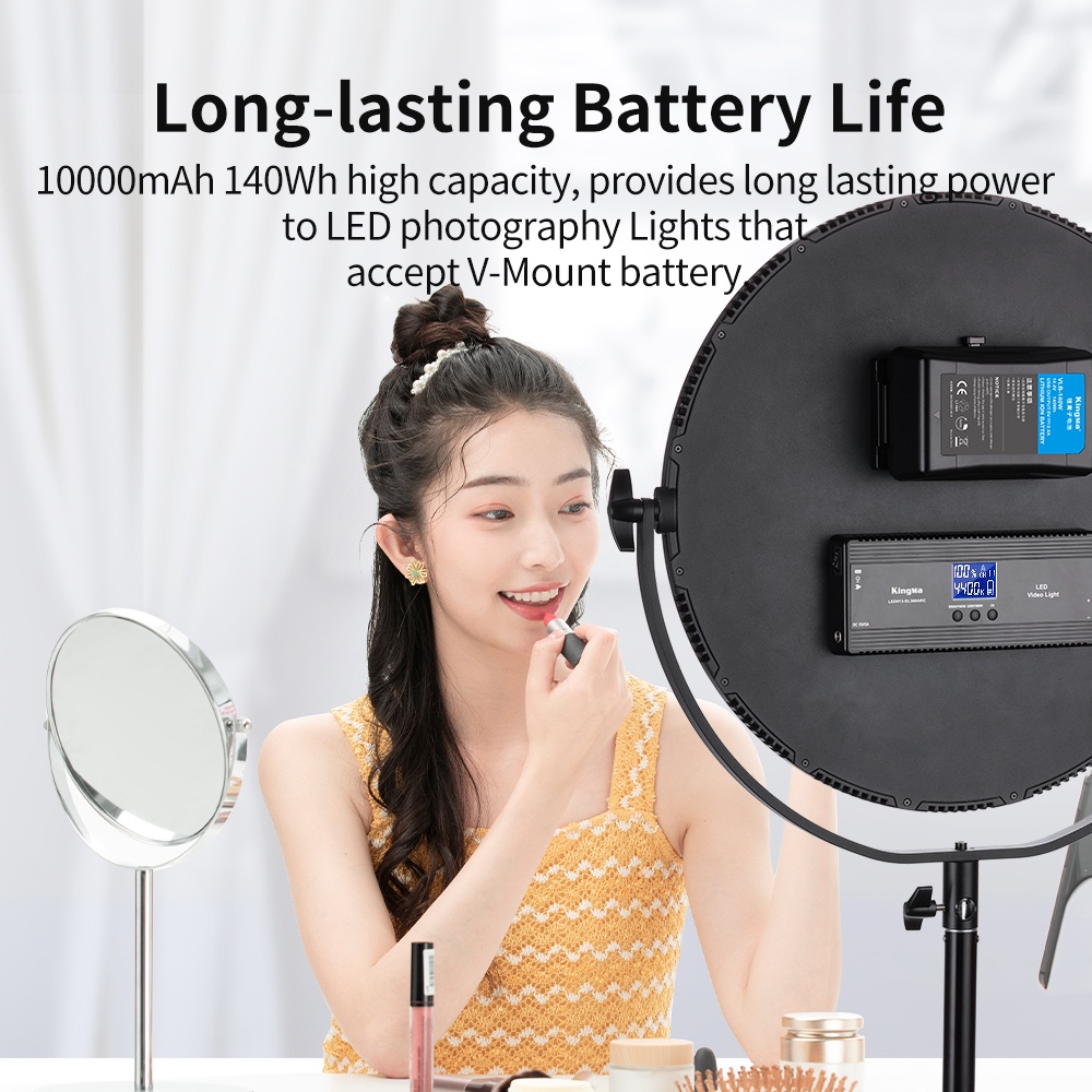 Pin V mount chính hãng KingMa BP140W