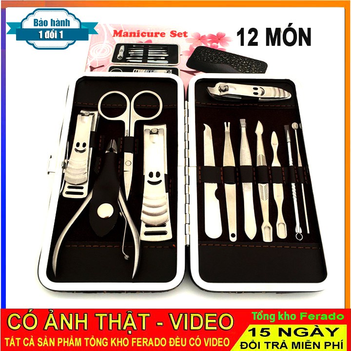 Bộ cắt móng tay móng chân lấy khóe 12 món loại to