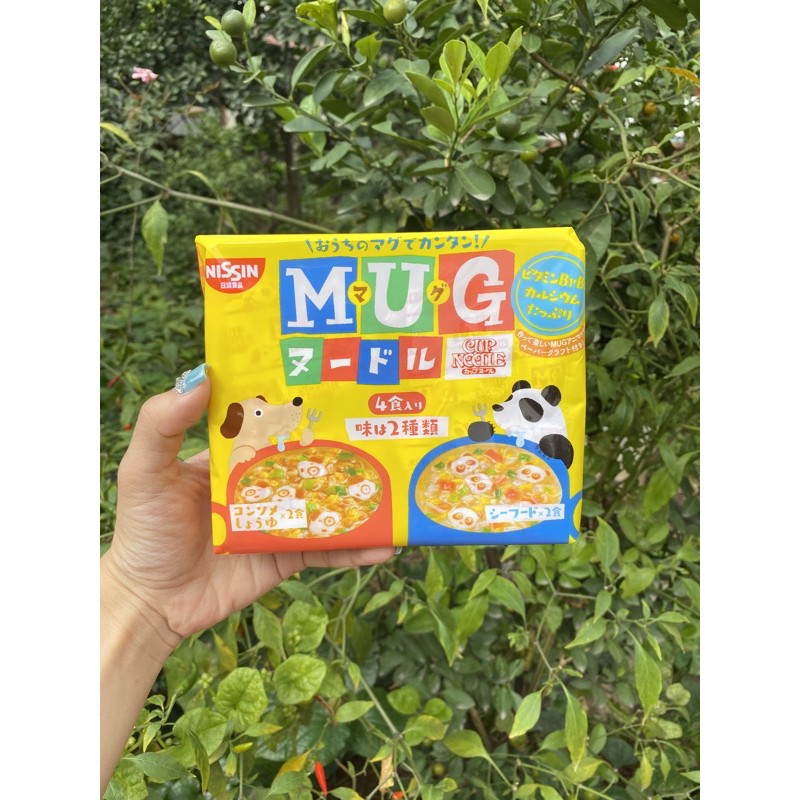 [ Mẫu mới-date t6/2022]MỲ MUG NISSIN NHẬT CHO BÉ