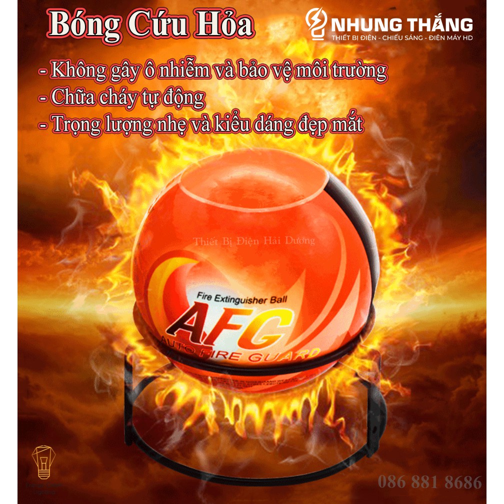 Bóng Cứu Hỏa - Chữa Cháy Tự Động 1.3KG - Dễ Sử Dụng - Dập Lửa Ngay Lập Tức - Bảo Hành 12 Tháng