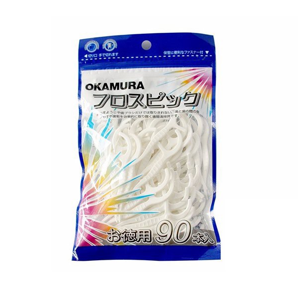 Okamura Sỉ 12 Bịch Tăm chỉ nha khoa 90P