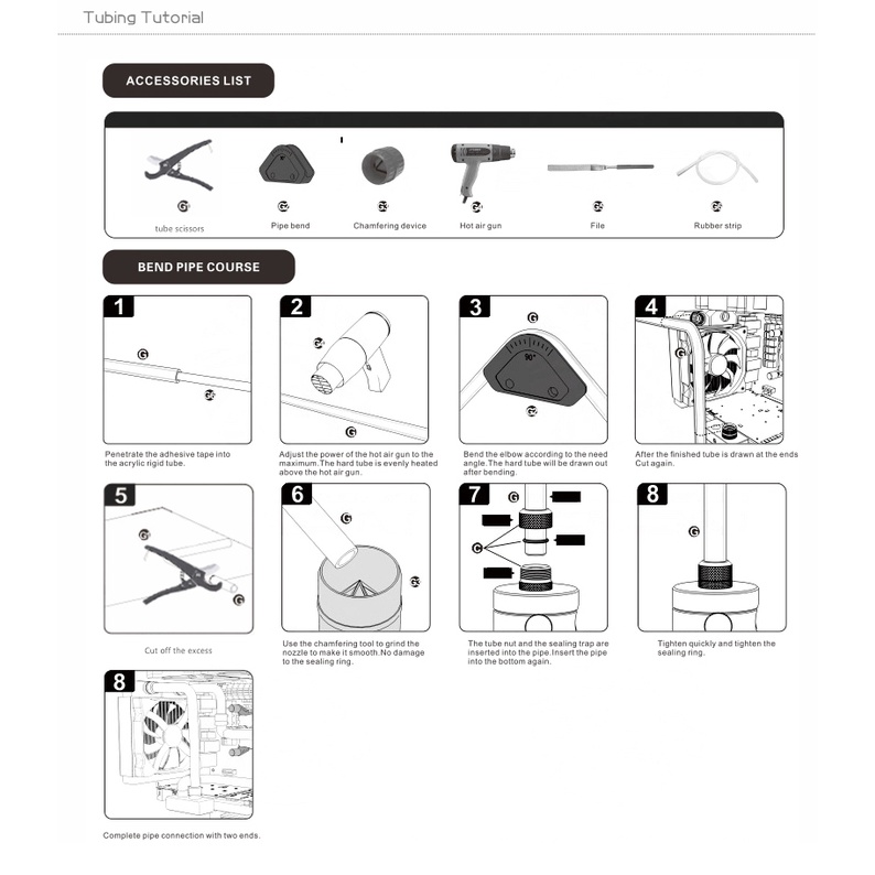 Set 4 Ống Cứng Cáp Trong Suốt  + Độ Dày 2mm + 50cm