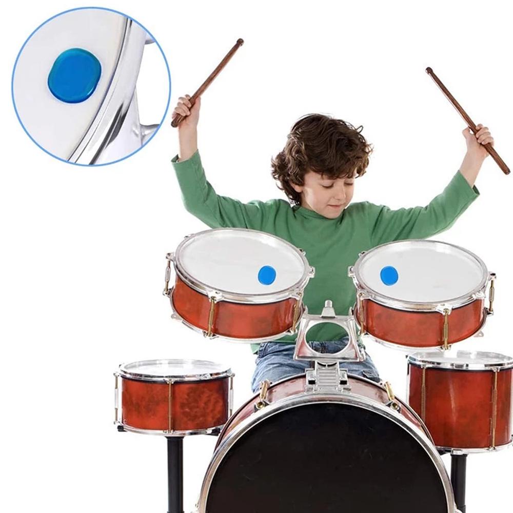 LILYES Set 6 Đệm Giảm Thanh Trong Suốt Không Độc Hại Cho Trống