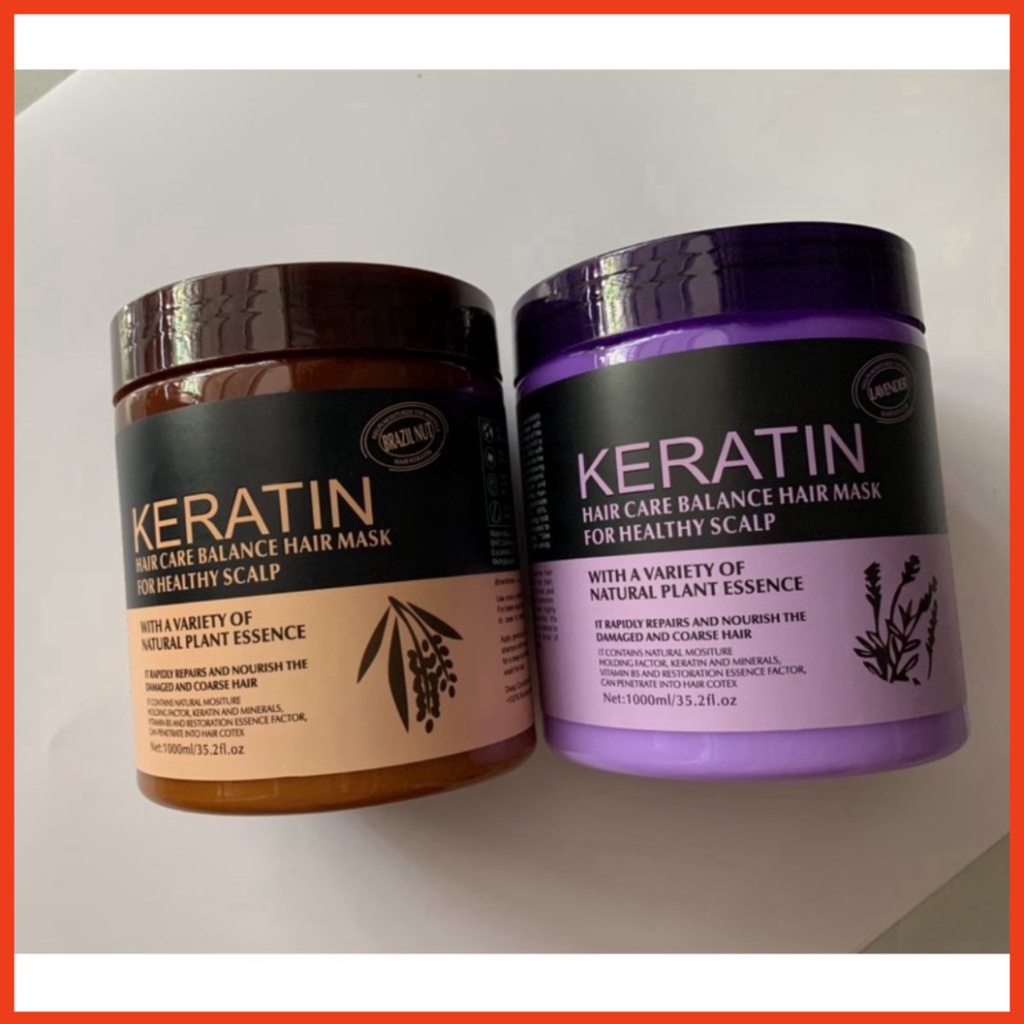Hấp dầu ( Kem ủ tóc )( Hủ tím ) Ủ hấp tóc KERATIN Collagen 1000ml, cũng cấp dưỡng chất KERATIN tự nhiên UT08 loại 1