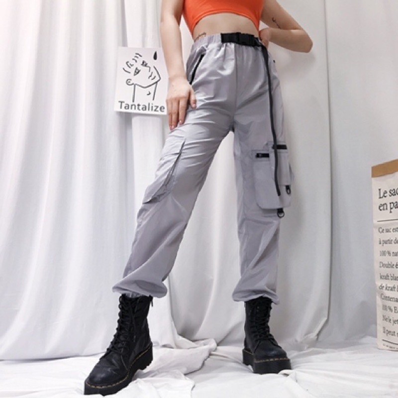 Quần Cargo Lưng Cao Năng Động Thời Trang Theo Phong Cách Hàn Quốc Cho Nữ | BigBuy360 - bigbuy360.vn