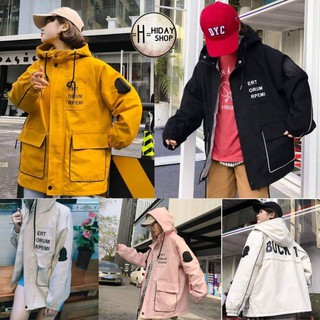 Áo khoác KAKI BUCK nam nữ form rộng có nón chống nắng đi học ❤️ Hàn Quốc VIVU123STORE KAK021