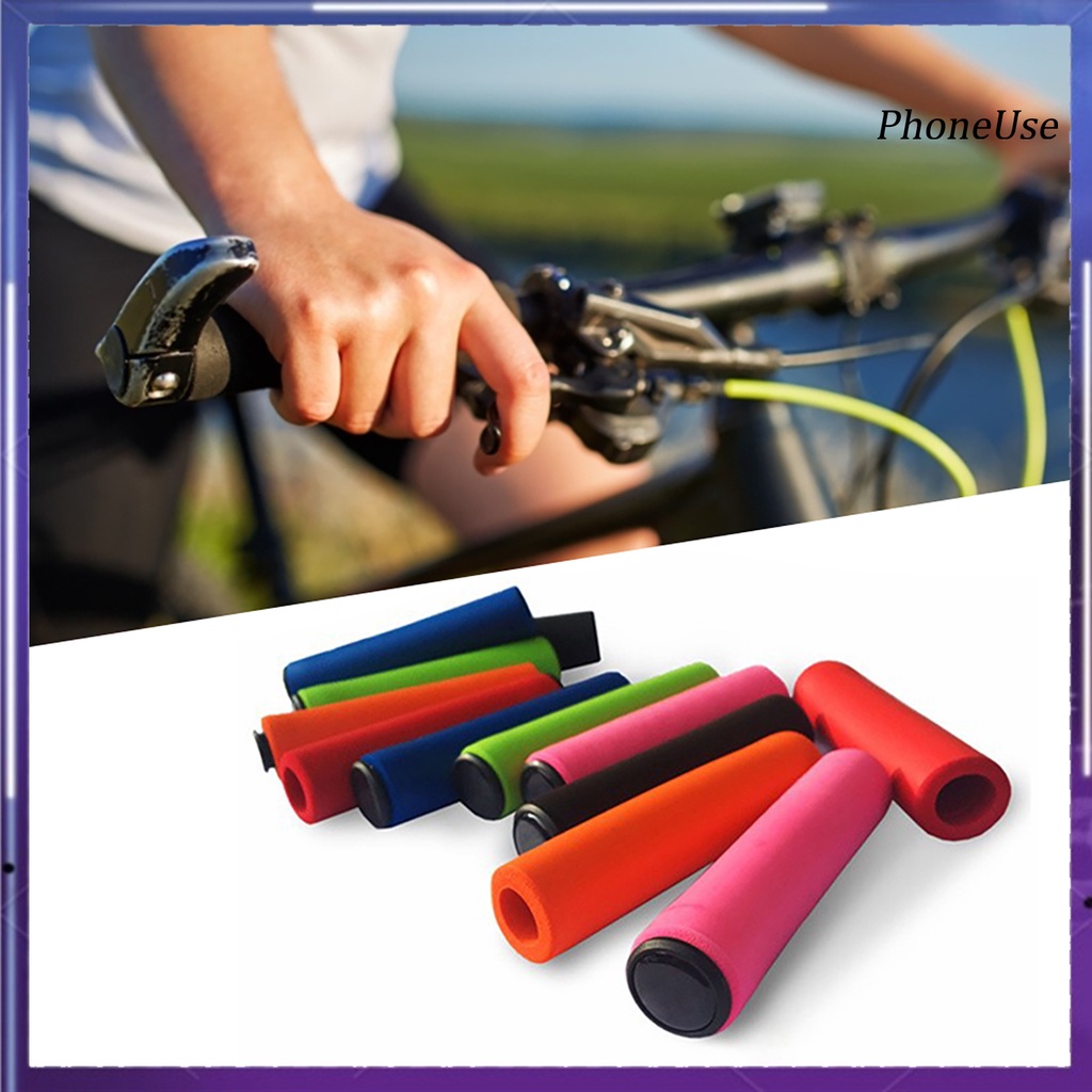 Vỏ bọc tay cầm xe đạp điện thoại bằng silicon mềm chống trượt thoải mái