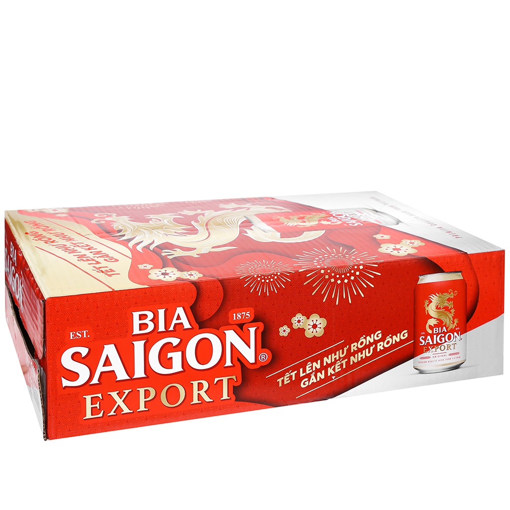 Lon Lẻ Bia Saigon Export - Sài Gòn Đỏ 330ml/Lon